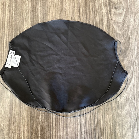 rumored Italian Love Crop top Black Open Back Small Skimpy Sexy Top - Picture 6 of 9